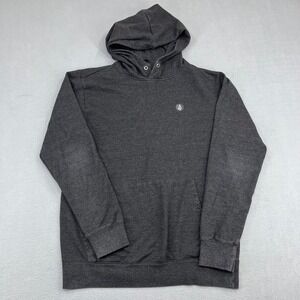 Volcom Stone Mens Hoodie Charcoal Heather‎ Grey Pullover Sweatshirt Size Medium